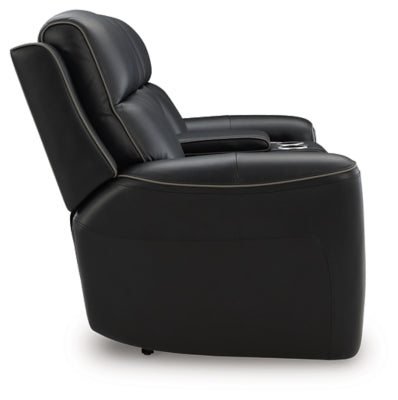 5Z-Relaxation Power Reclining Loveseat with Console - Furniture City (CA)l