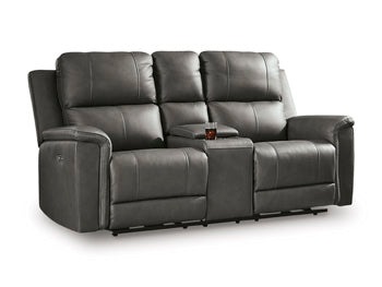 Bleckley Power Reclining Loveseat with Console - Furniture City (CA)l