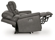 Bleckley Power Reclining Loveseat with Console - Furniture City (CA)l