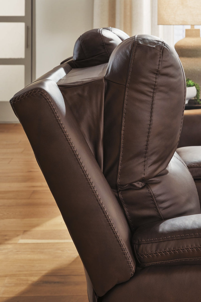 Bleckley Power Reclining Loveseat with Console - Furniture City (CA)l