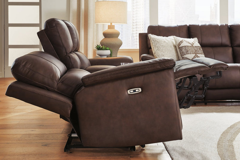 Bleckley Power Reclining Loveseat with Console - Furniture City (CA)l
