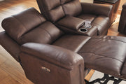 Bleckley Power Reclining Loveseat with Console - Furniture City (CA)l