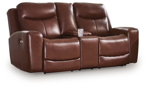 Next Move Power Reclining Loveseat with Console - Furniture City (CA)l