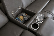 5Z - Pittson Power Reclining Sectional Loveseat with Console - Furniture City (CA)l