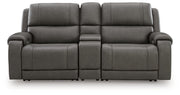 5Z - Pittson Power Reclining Sectional Loveseat with Console - Furniture City (CA)l