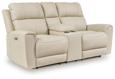 Dahlmoore Power Reclining Loveseat with Console - Furniture City (CA)l