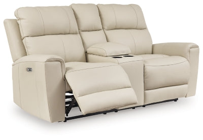 Dahlmoore Power Reclining Loveseat with Console - Furniture City (CA)l