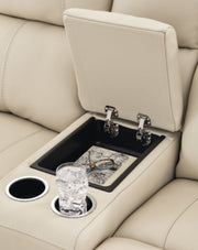 Dahlmoore Power Reclining Loveseat with Console - Furniture City (CA)l