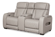 Boyington Power Reclining Loveseat with Console - Furniture City (CA)l