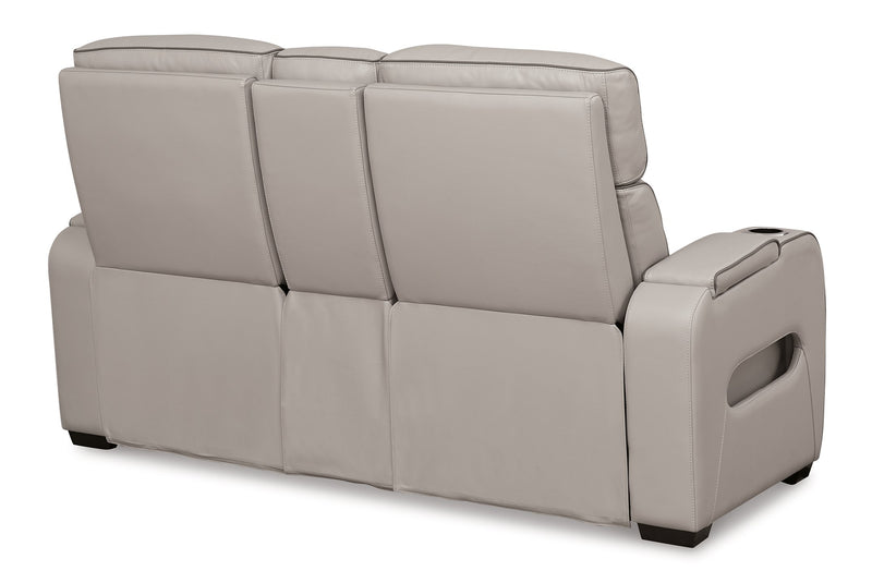 Boyington Power Reclining Loveseat with Console - Furniture City (CA)l