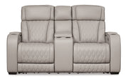 Boyington Power Reclining Loveseat with Console - Furniture City (CA)l