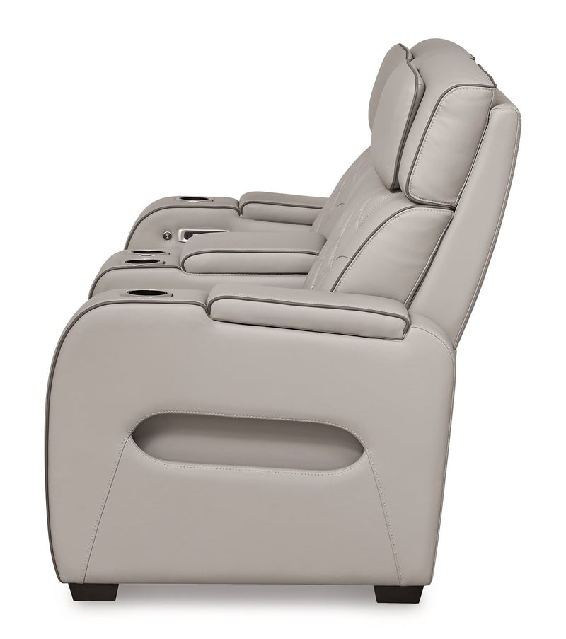 Boyington Power Reclining Loveseat with Console - Furniture City (CA)l