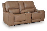DeepWakes Power Reclining Loveseat with Console - Furniture City (CA)l