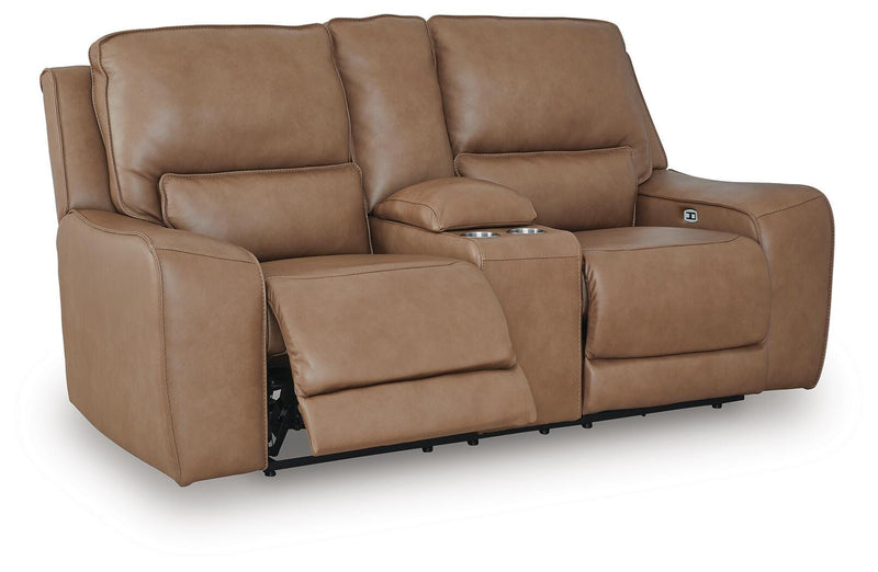 DeepWakes Power Reclining Loveseat with Console - Furniture City (CA)l