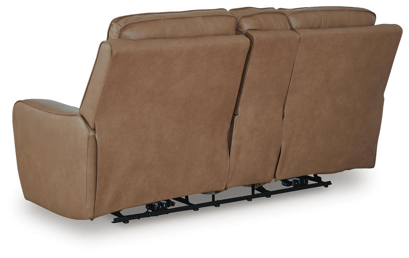 DeepWakes Power Reclining Loveseat with Console - Furniture City (CA)l