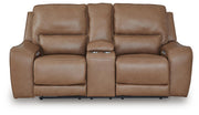 DeepWakes Power Reclining Loveseat with Console - Furniture City (CA)l