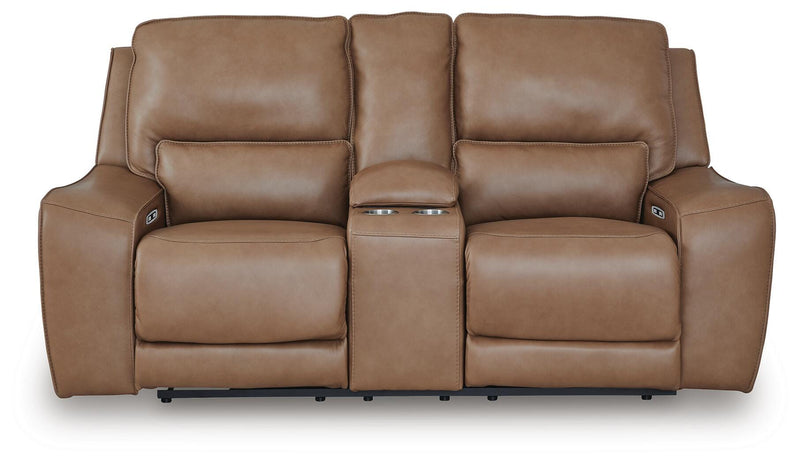 DeepWakes Power Reclining Loveseat with Console - Furniture City (CA)l