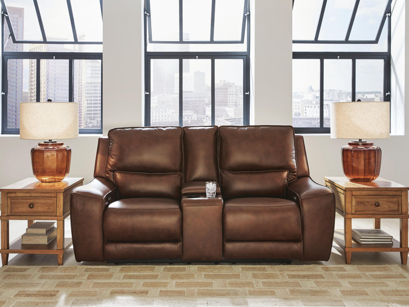 DeepWakes Power Reclining Loveseat with Console - Furniture City (CA)l