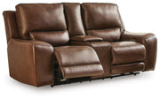 DeepWakes Power Reclining Loveseat with Console - Furniture City (CA)l