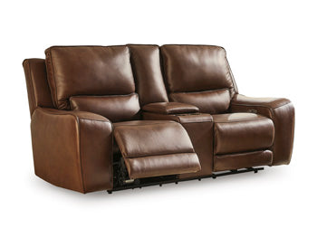 DeepWakes Power Reclining Loveseat with Console - Furniture City (CA)l