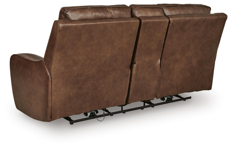 DeepWakes Power Reclining Loveseat with Console - Furniture City (CA)l
