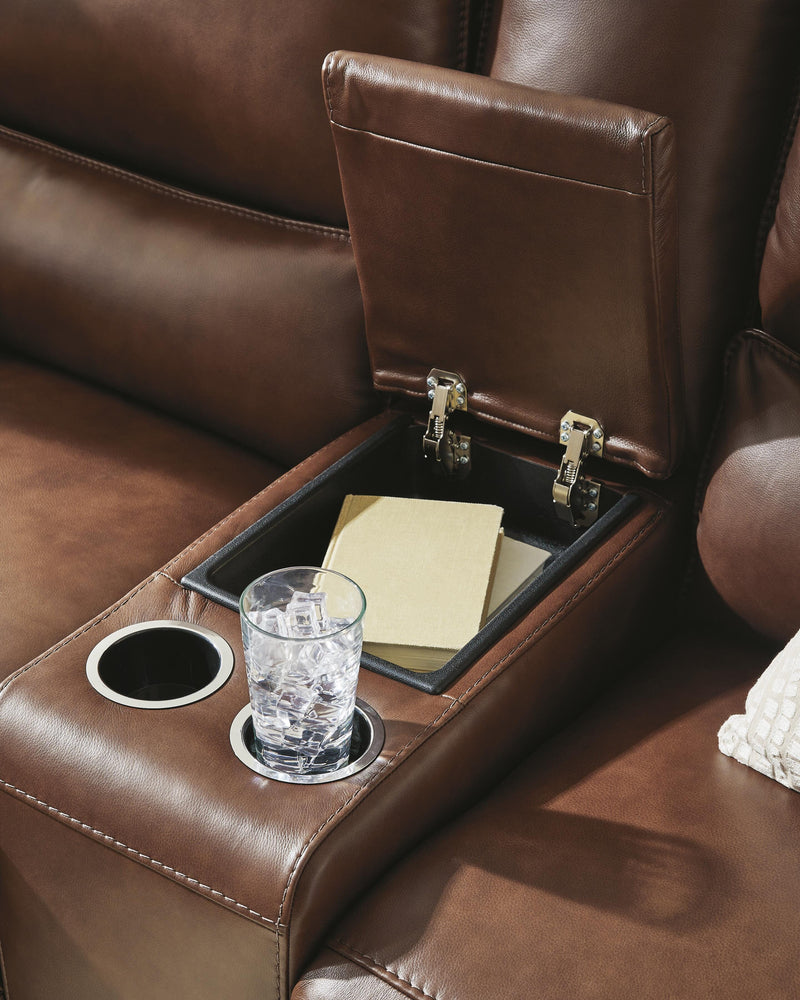 DeepWakes Power Reclining Loveseat with Console - Furniture City (CA)l