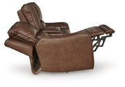 DeepWakes Power Reclining Loveseat with Console - Furniture City (CA)l