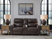 Crossplex Power Reclining Loveseat with Console - Furniture City (CA)l