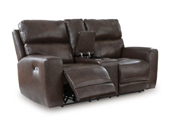 Crossplex Power Reclining Loveseat with Console - Furniture City (CA)l