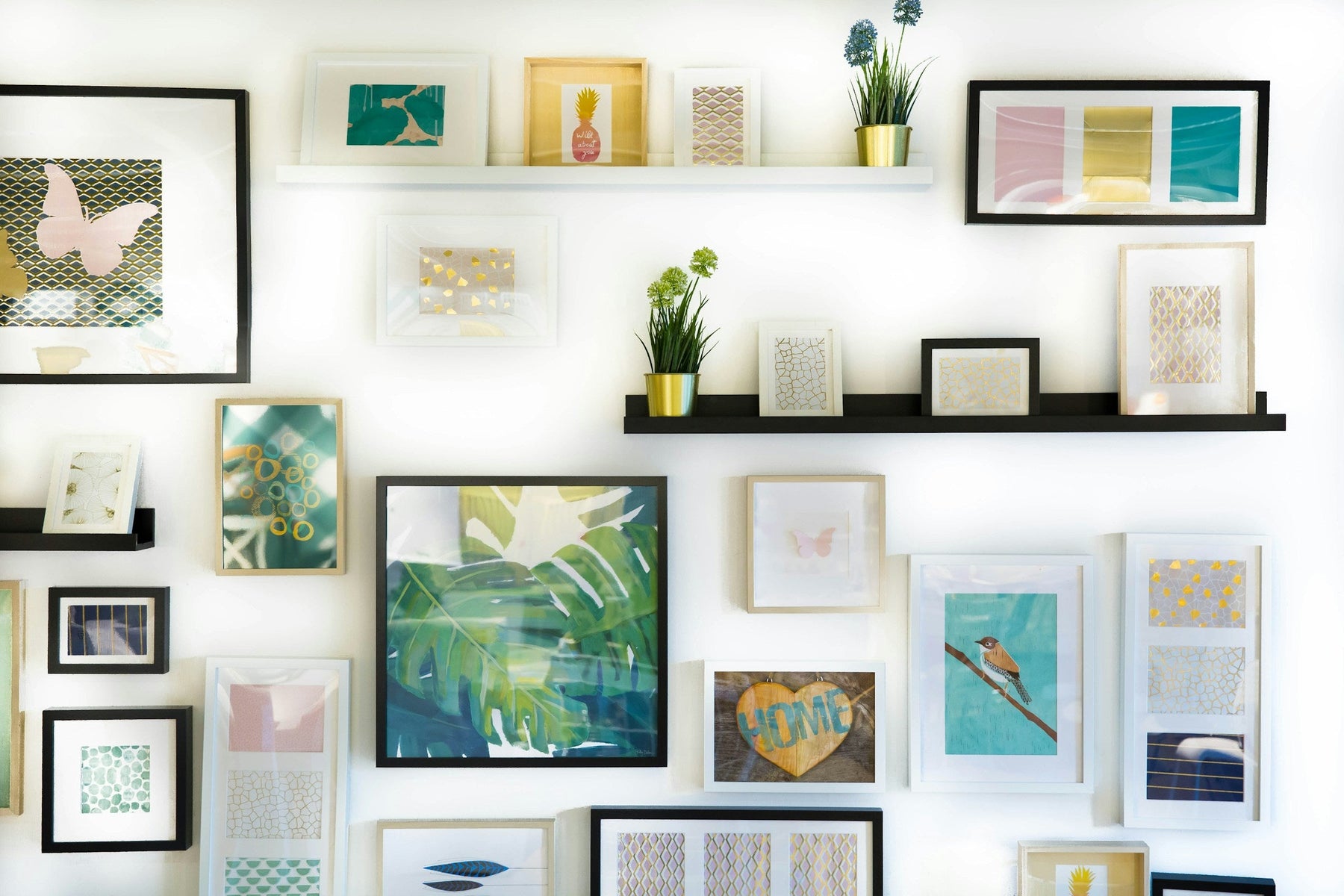 Elevate Your Walls: Styling with Wall Art, Mirrors & Shelves