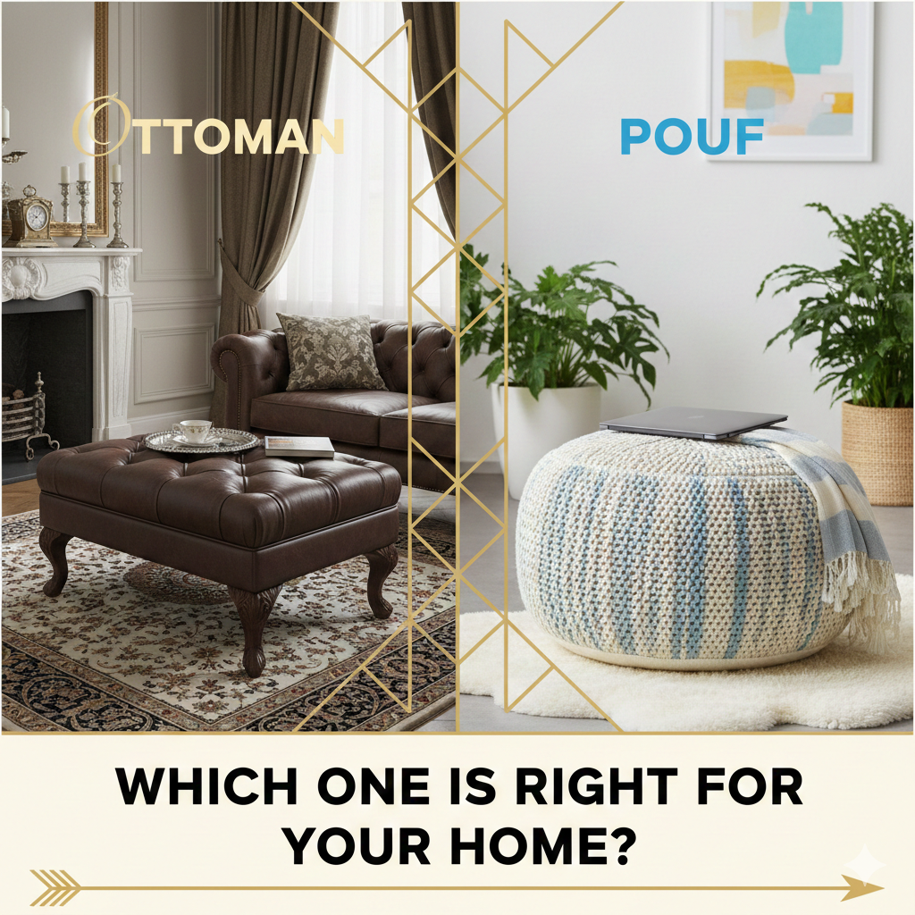 Ottoman vs. Pouf: Which One is Right for Your Home?