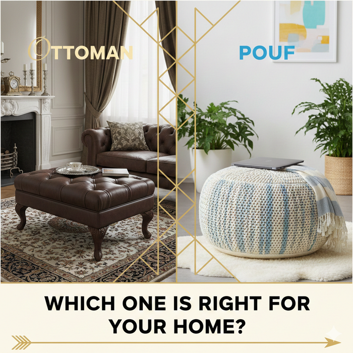 Ottoman vs. Pouf: Which One is Right for Your Home?