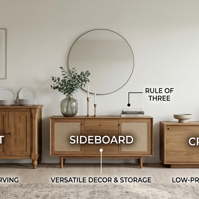 Sideboard, Buffet, or Credenza: What’s the Real Difference?