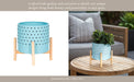 10-dotted-planter-w-wood-stand-blue-11