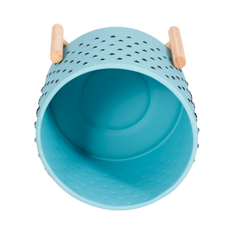 10-dotted-planter-w-wood-stand-blue-6