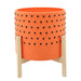 10-dotted-planter-w-wood-stand-orange-1