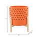 10-dotted-planter-w-wood-stand-orange-3