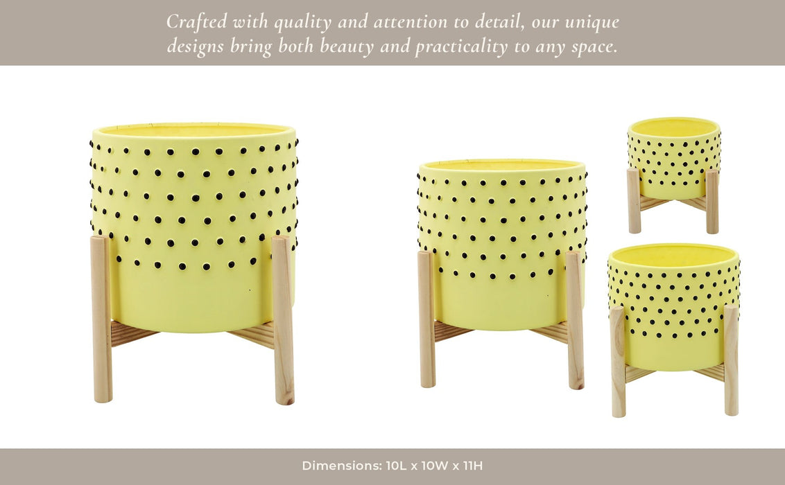 10-dotted-planter-w-wood-stand-yellow-6