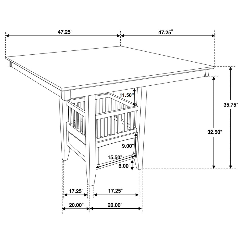 Jaden Counter Height Dining Table - Furniture City (CA)l