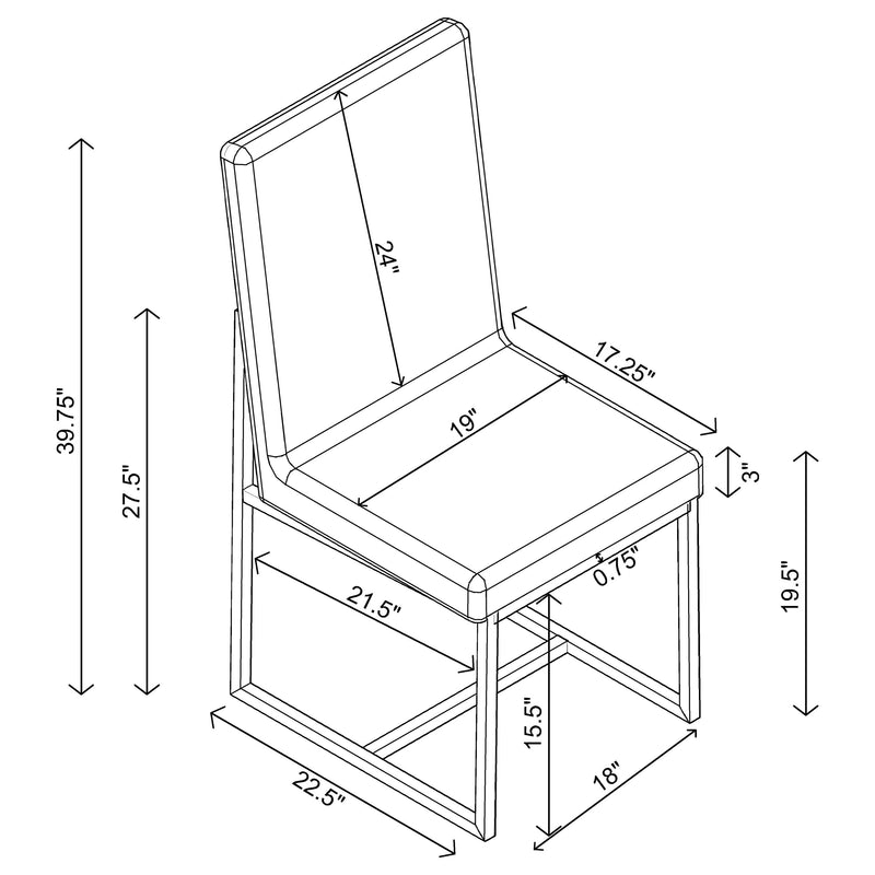 Mackinnon Dining Side Chair - Furniture City (CA)l