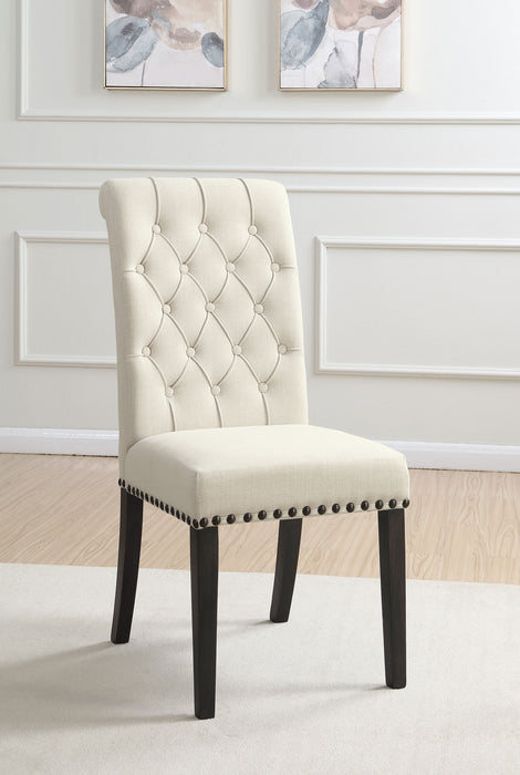 Alana Tufted Back Upholstered Side Chairs Beige (Set of 2)
