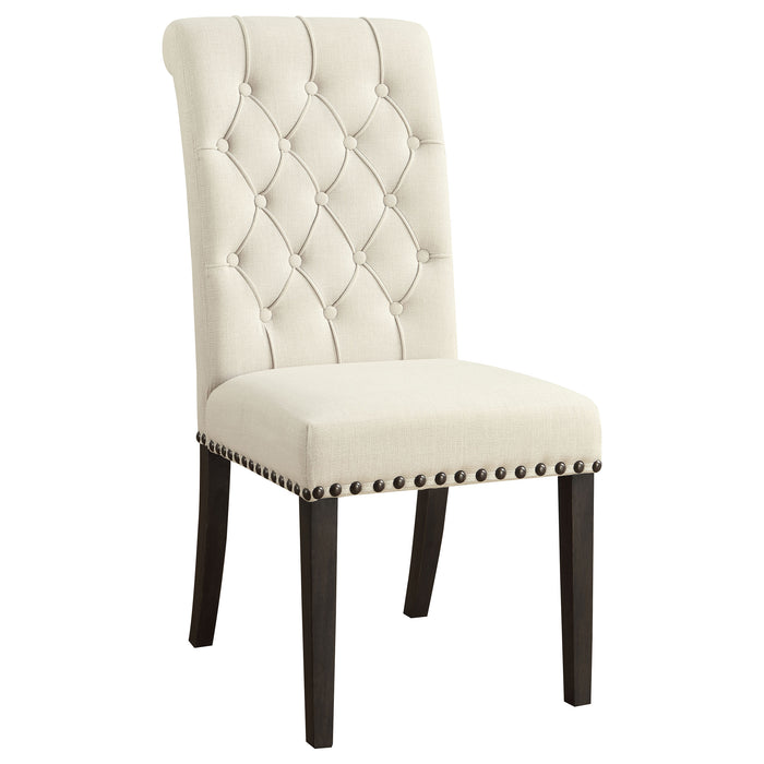 Alana Tufted Back Upholstered Side Chairs Beige (Set of 2)