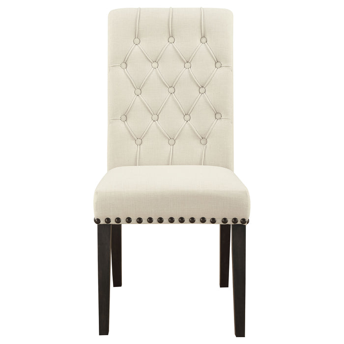 Alana Tufted Back Upholstered Side Chairs Beige (Set of 2)
