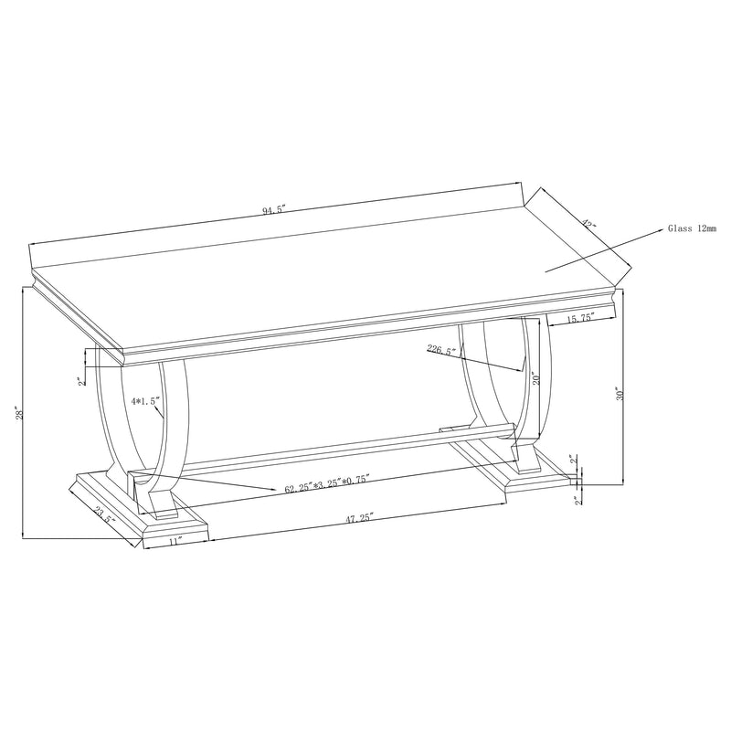 Antoine Dining Table - Furniture City (CA)l