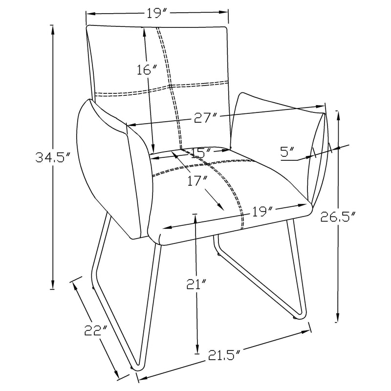 Ackland Dining Arm Chair - Furniture City (CA)l