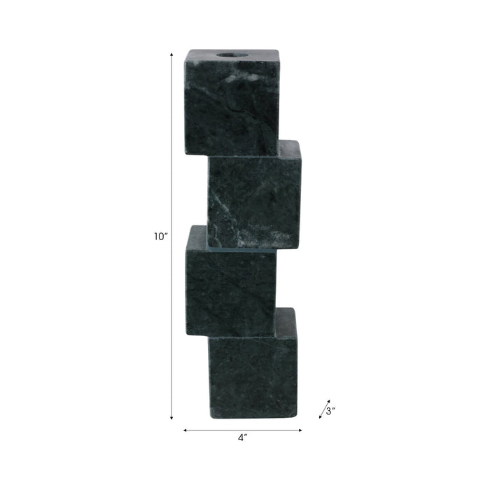 10x3-stacked-cube-marble-taper-holder-green-9