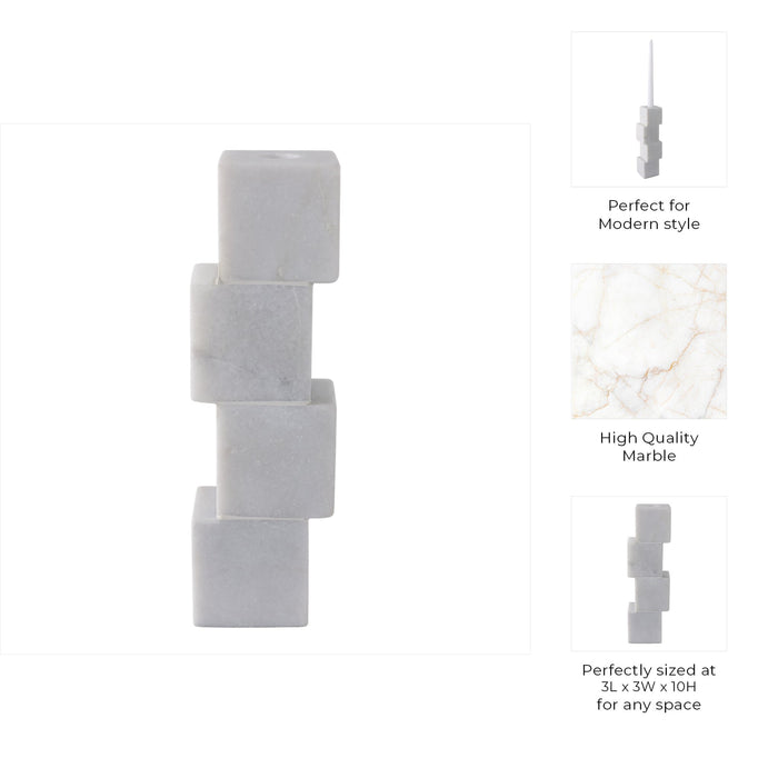 10x3-stacked-cube-marble-taper-holder-white-10