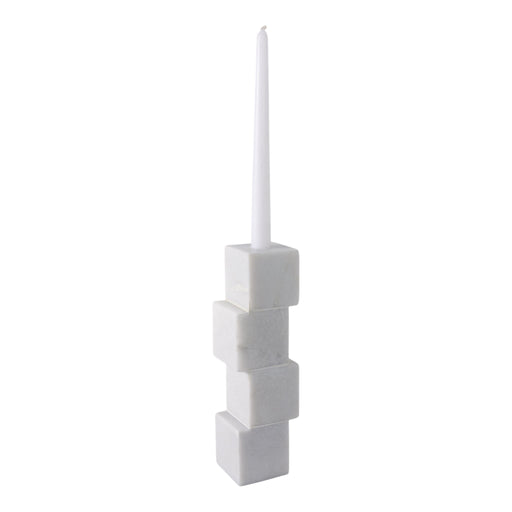 10x3-stacked-cube-marble-taper-holder-white-2