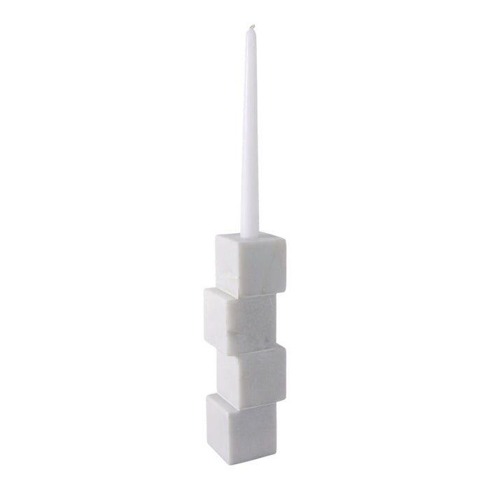 10x3-stacked-cube-marble-taper-holder-white-2
