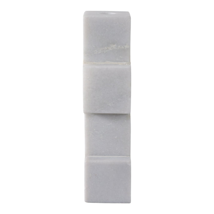10x3-stacked-cube-marble-taper-holder-white-3